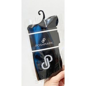 Poshmark Swag Black Crew Socks OS NEW